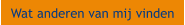 Wat anderen van mij vinden
